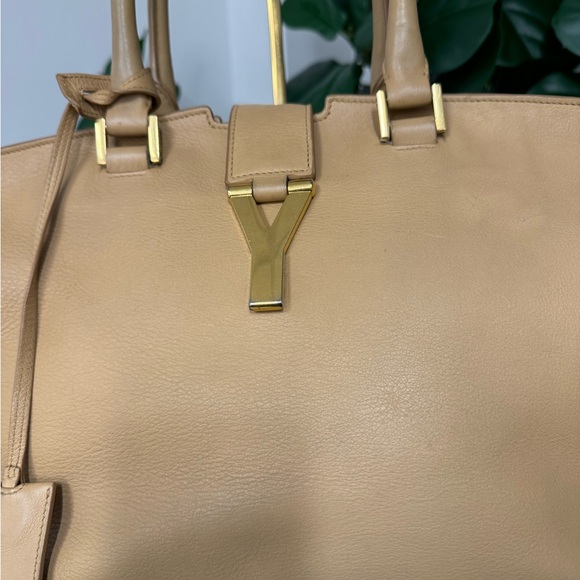 JR12147 YSL Saint Laurent Classic Y Cabas Tote Calf Leather - Picture 2 of 8